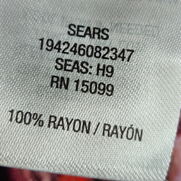 Simply Styled Wine Color Floral Print Surplice Neck Long Sleeve Top Size Medium - Picture 10 of 11